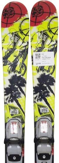 Skis d'occasion - K2 Juvy Freestyle, 119 cm, Très bon état