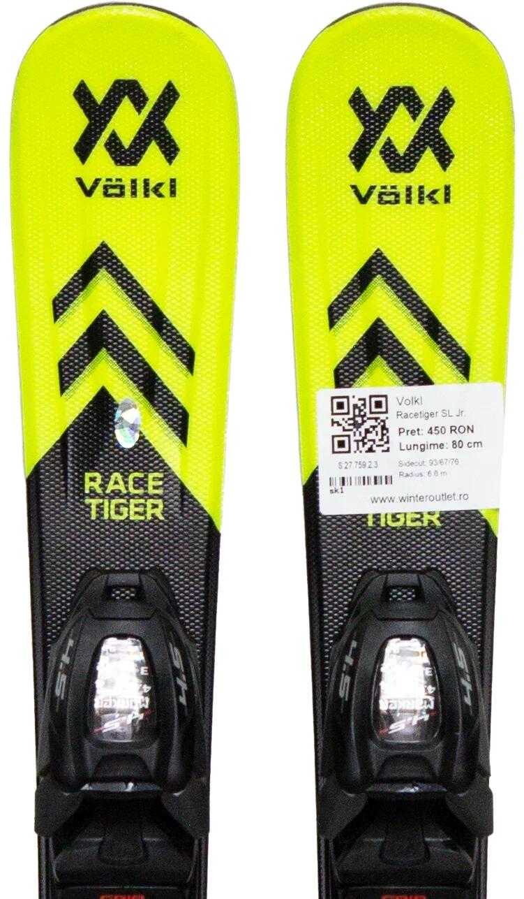 VÖLKL Skis d'occasion - VOLKL Racetiger SL Jr., 80 cm, État impeccable