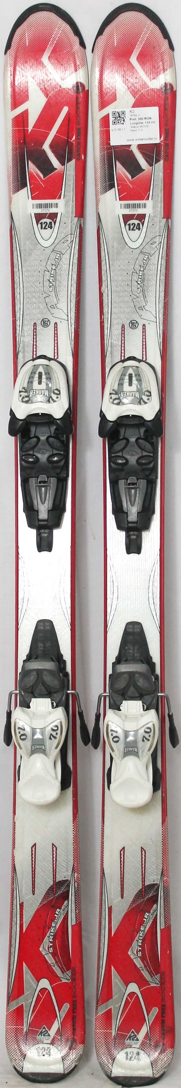 Skis d'occasion - K2 Strike Jr, 124 cm, Bon état 2/4
