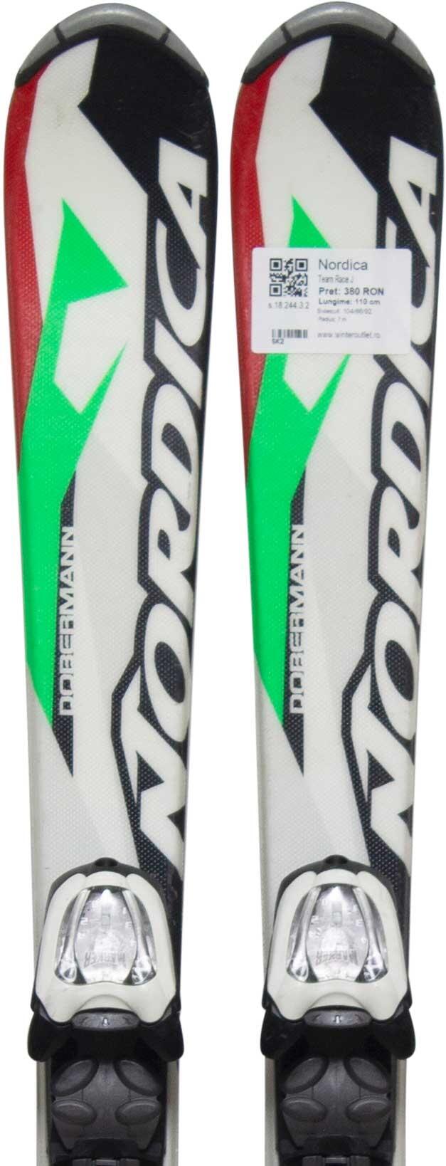 NORDICA Skis d'occasion - NORDICA Team Race J, 130 cm, Très bon état