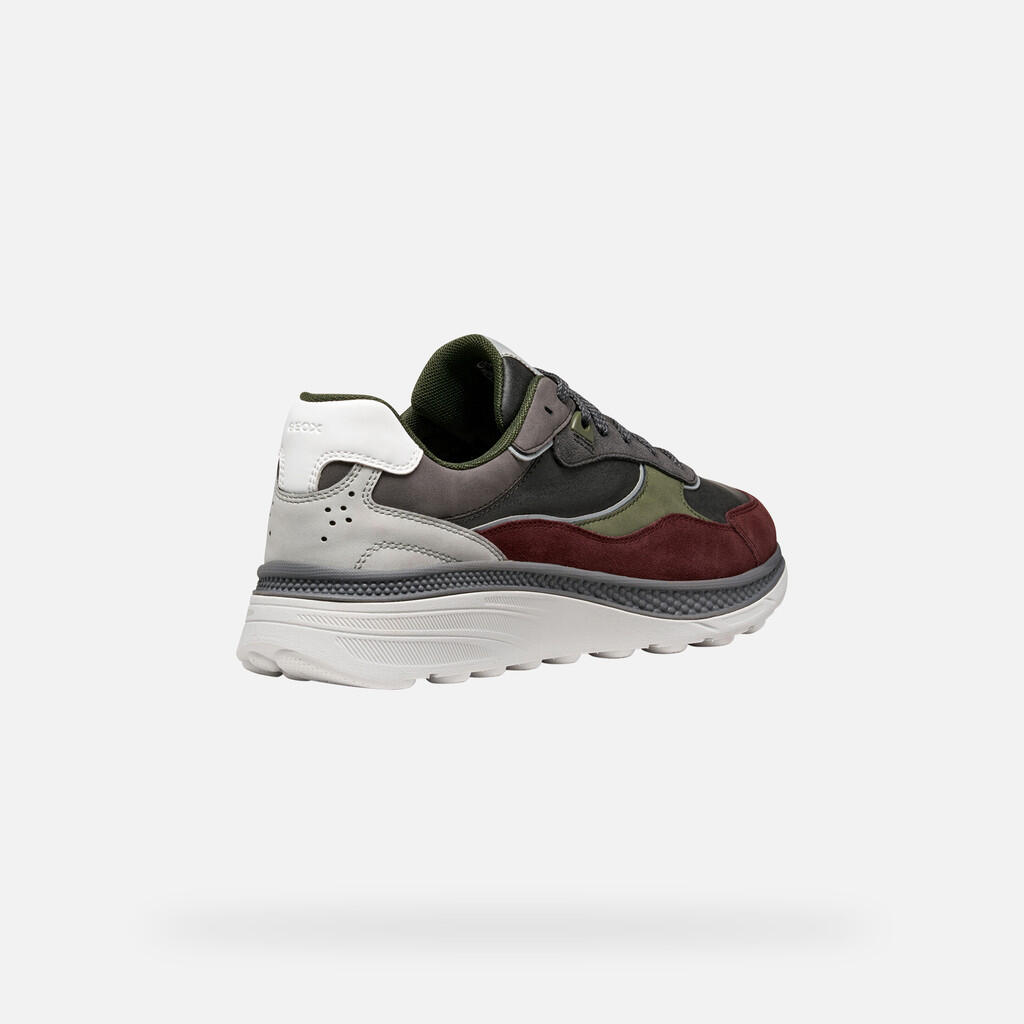 Baskets Homme U SPHERICA ACTIF X1 Anthracite/Bordeaux 7/7