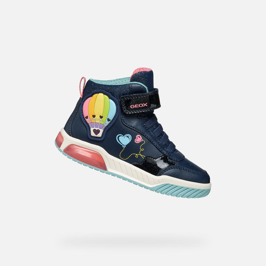 Buty GEOX J INEK GIRL Niebieski