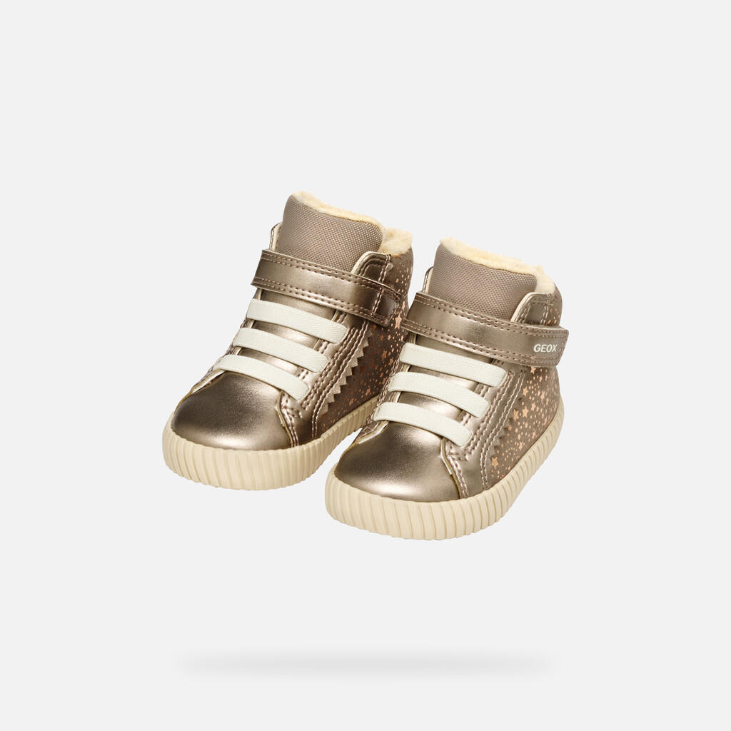 Baskets Bébé Fille MIRROLESS TODDLER GIRL Beige Foncé 3/7