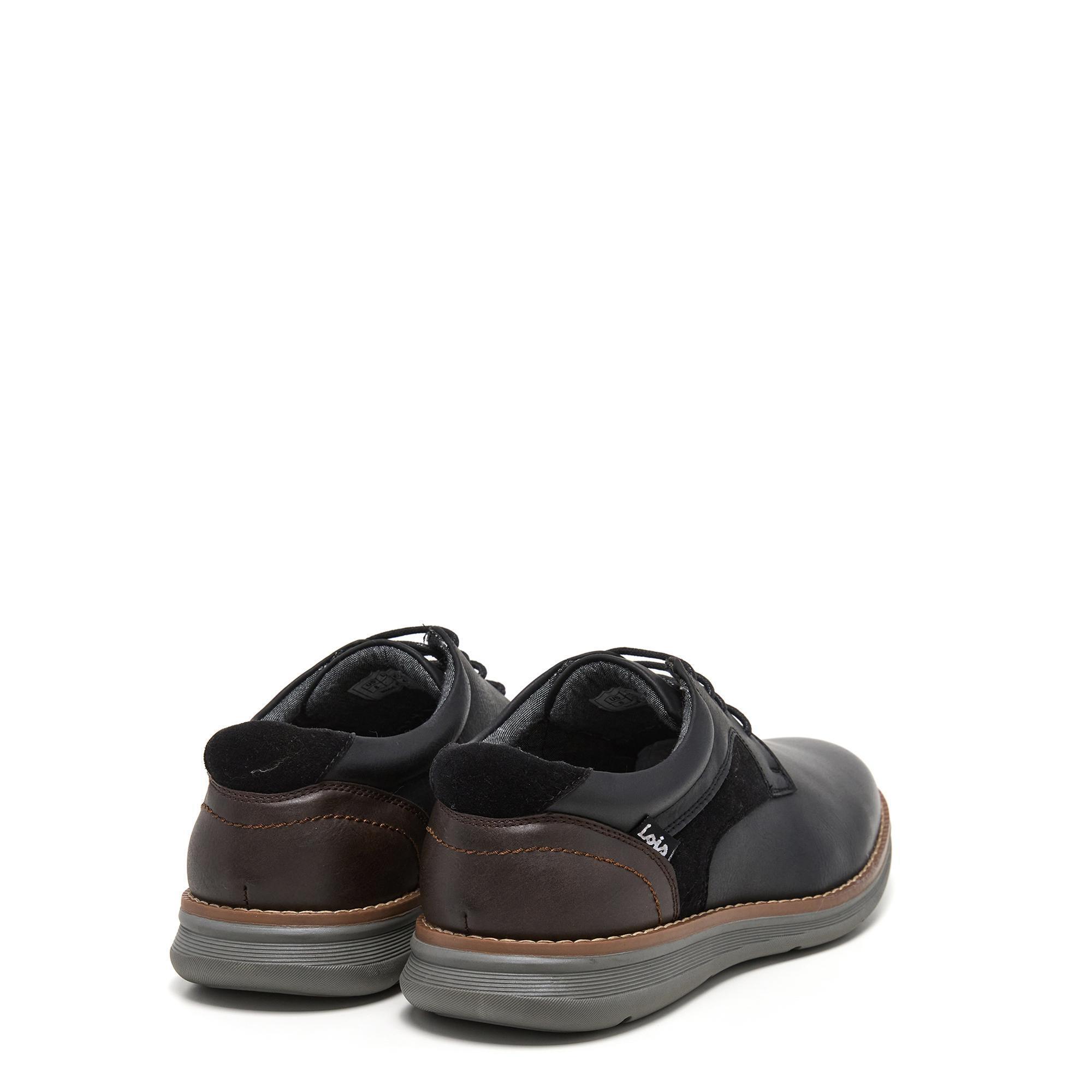 Zapatillas Lois Hombre 64510 Negras con Cordones 3/5