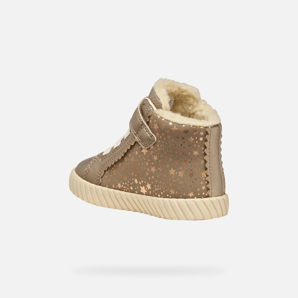 Baskets Bébé Fille MIRROLESS TODDLER GIRL Beige Foncé 5/7