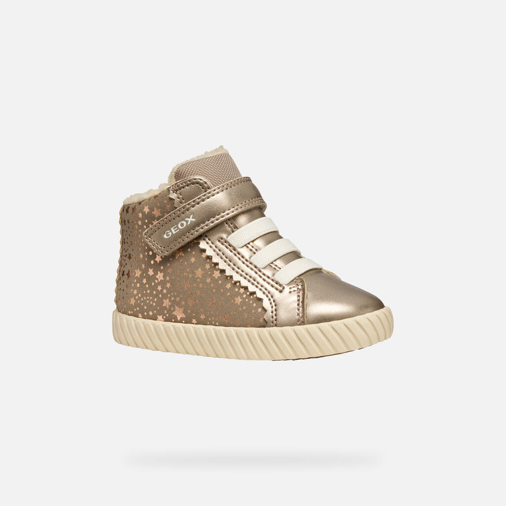 Baskets Bébé Fille MIRROLESS TODDLER GIRL Beige Foncé 4/7