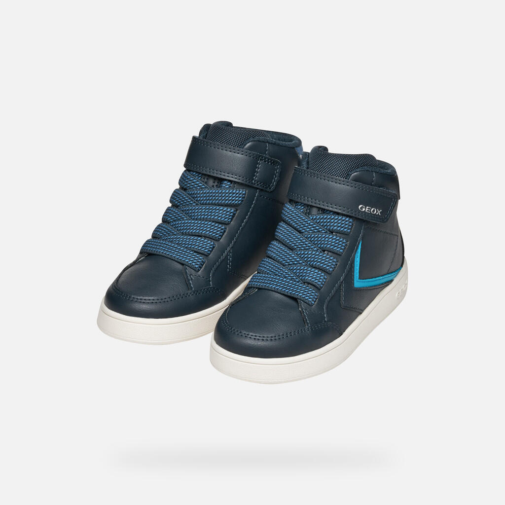 Baskets Garçon J ECLYPER BOY Bleu Marine/Bleu Clair 3/7