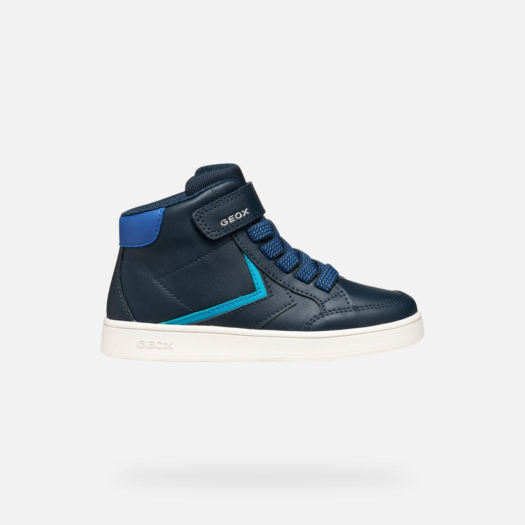Baskets Garçon J ECLYPER BOY Bleu Marine/Bleu Clair 2/7