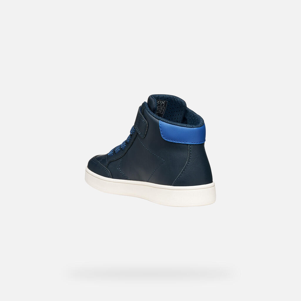 Baskets Garçon J ECLYPER BOY Bleu Marine/Bleu Clair 5/7