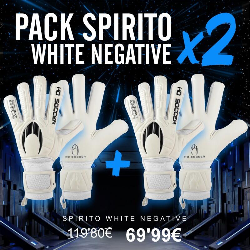 HO SOCCER Pack Luvas Guarda-Redes Spirito White Negative