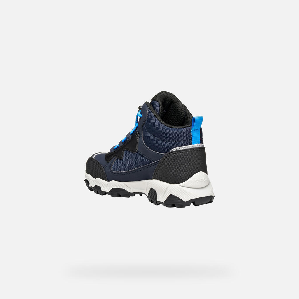 Baskets Garçon J MAGNETAR BOY B ABX Bleu Marine/Bleu Ciel 5/7