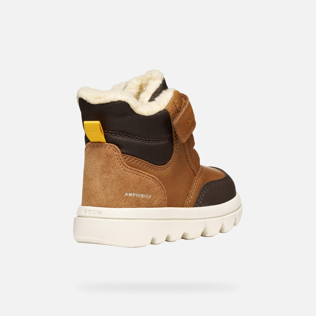 Bottines Bébé Garçon B WILLABOOM BOY B ABX Tabac/Marron Foncé 6/7