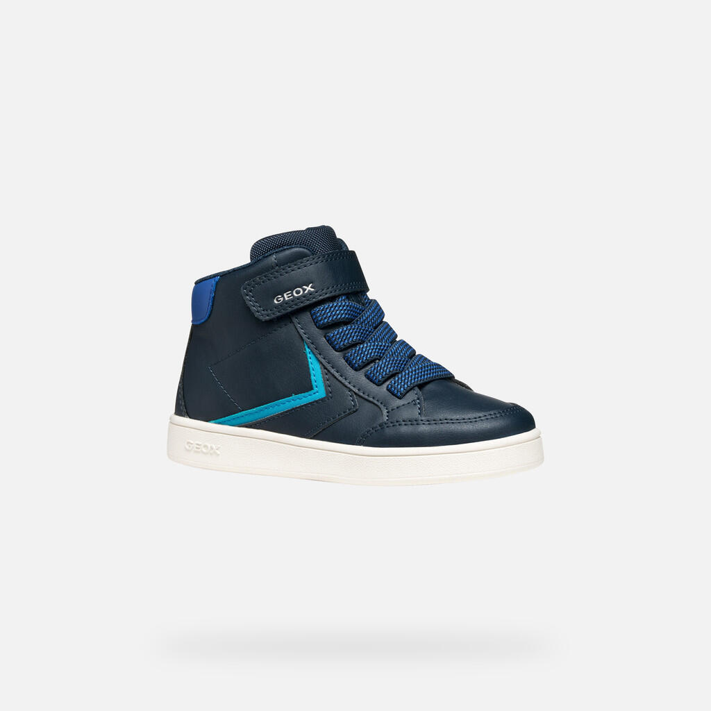 Baskets Garçon J ECLYPER BOY Bleu Marine/Bleu Clair 4/7