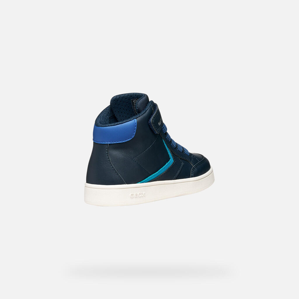 Baskets Garçon J ECLYPER BOY Bleu Marine/Bleu Clair 6/7