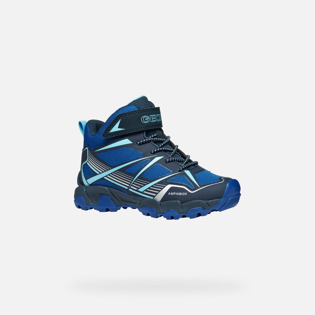 Baskets Garçon J MAGNETAR BOY B ABX Bleu Marine/Bleu Roi 3/7