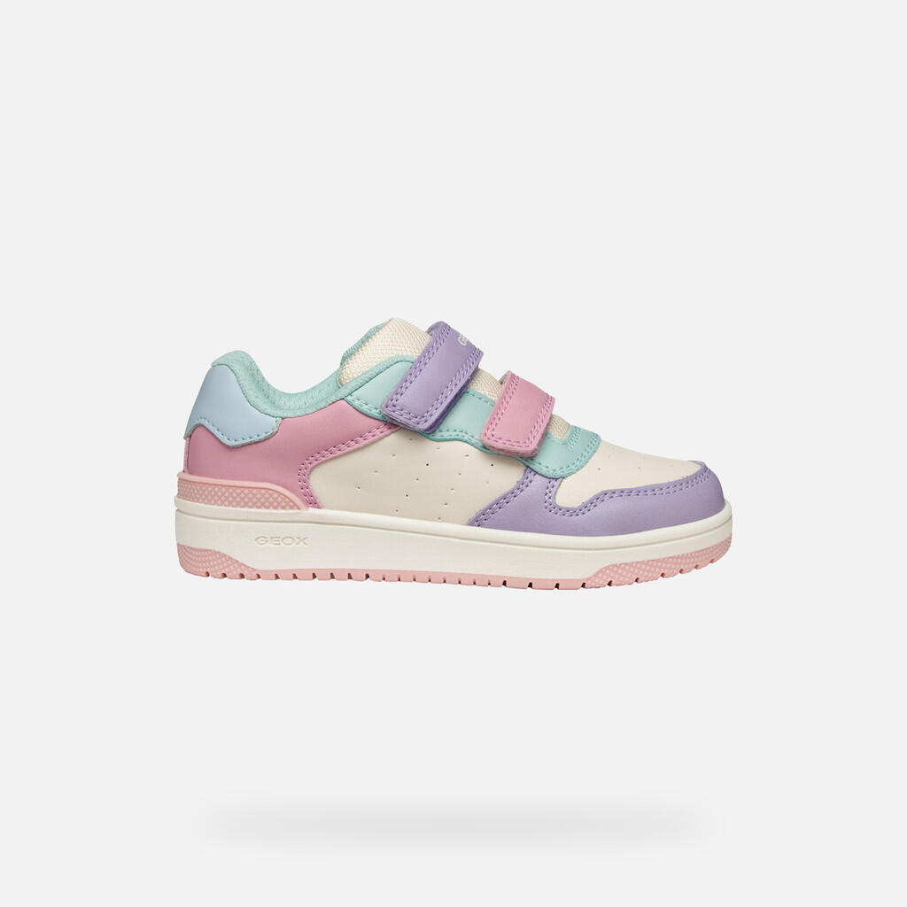 Baskets Fille WASHIBA JUNIOR Rose Clair/Bleu Eau 2/7