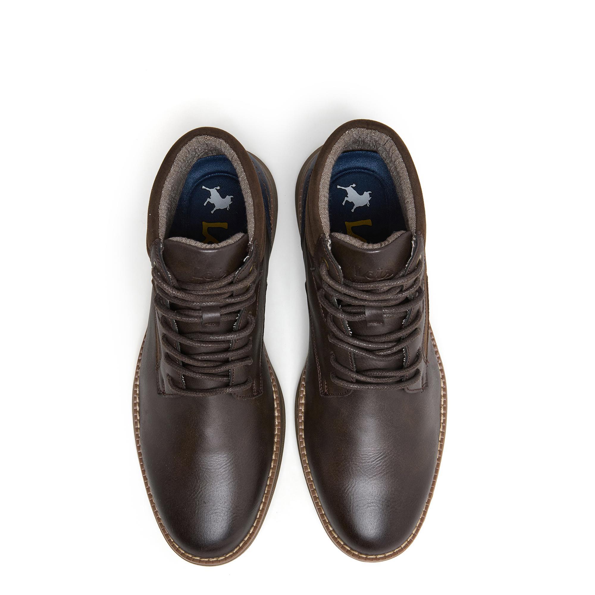 Botines Lois Hombre 64511 Marrones con Cordones 4/5