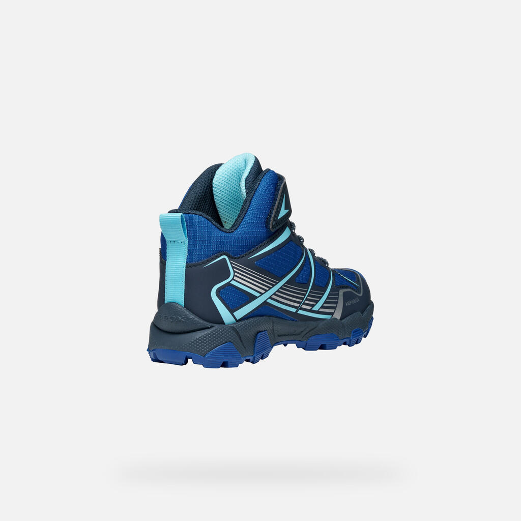 Baskets Garçon J MAGNETAR BOY B ABX Bleu Marine/Bleu Roi 5/7
