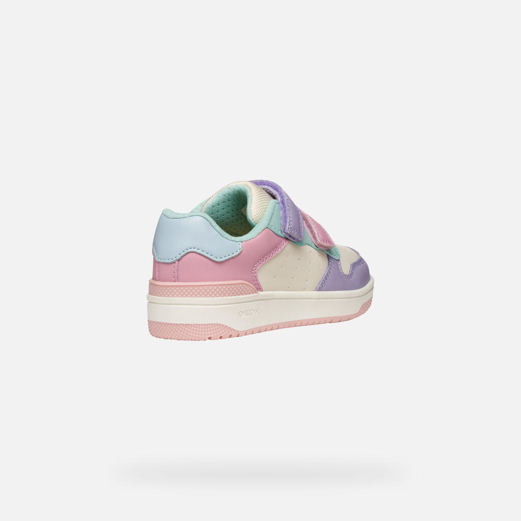 Baskets Fille WASHIBA JUNIOR Rose Clair/Bleu Eau 6/7