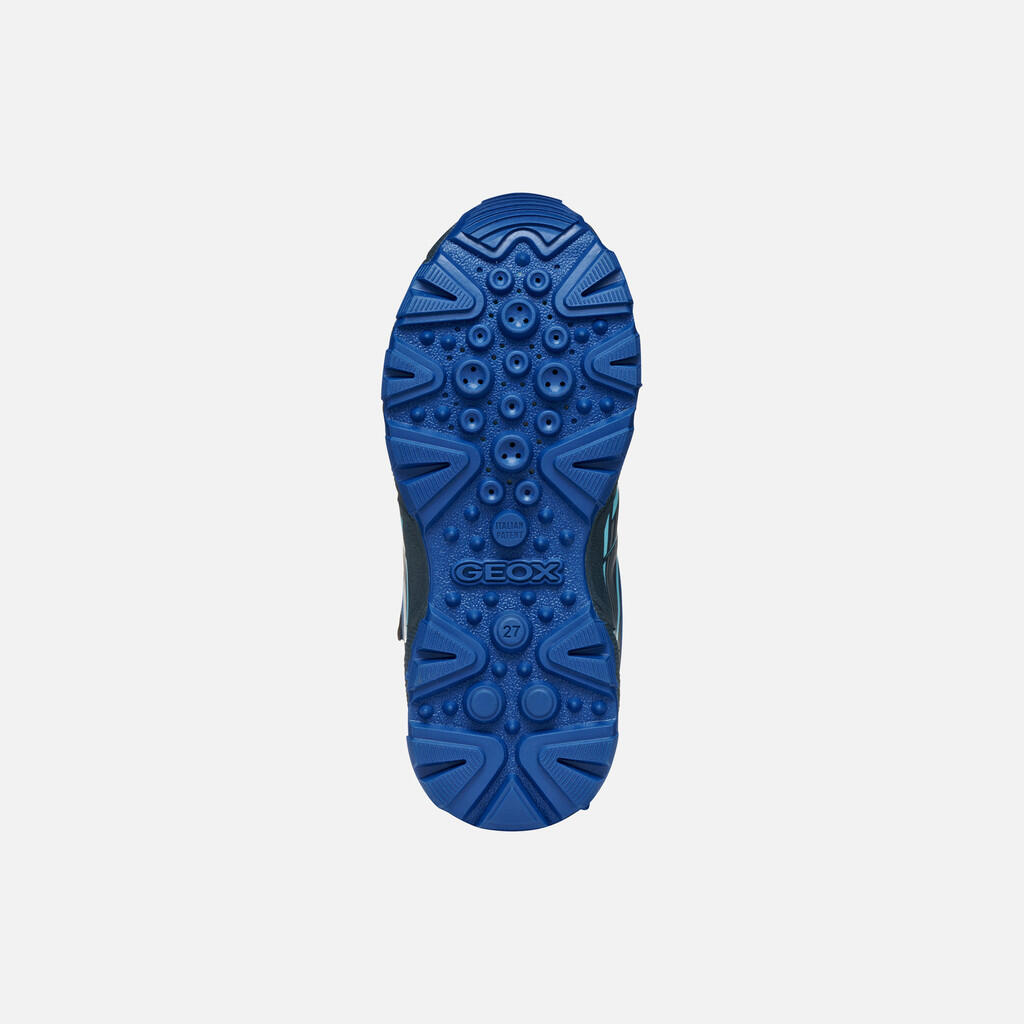 Baskets Garçon J MAGNETAR BOY B ABX Bleu Marine/Bleu Roi 7/7