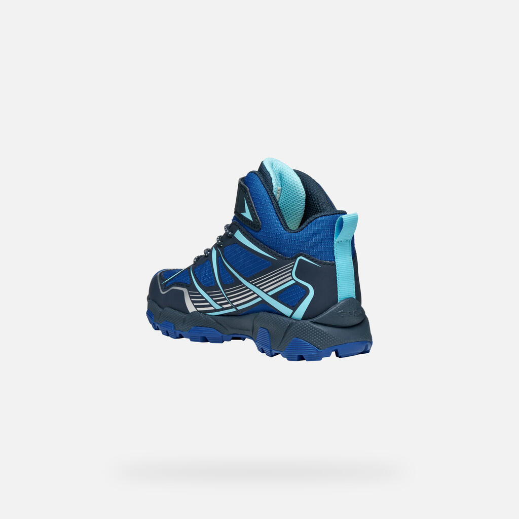 Baskets Garçon J MAGNETAR BOY B ABX Bleu Marine/Bleu Roi 4/7