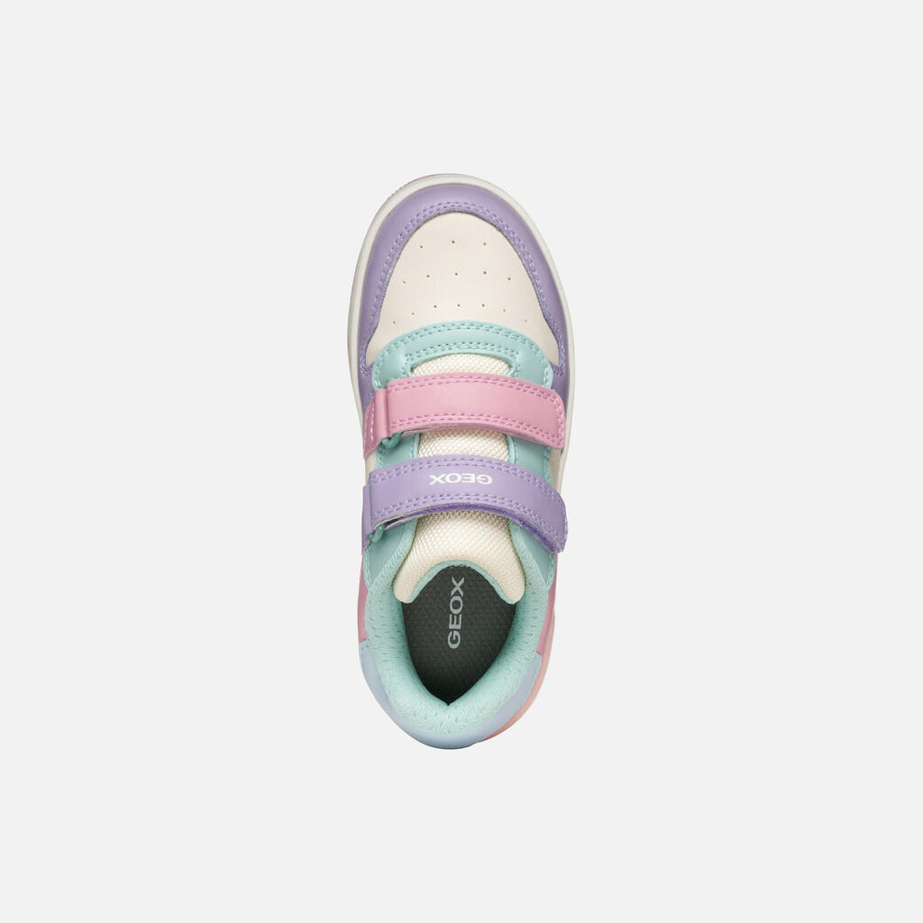 Baskets Fille WASHIBA JUNIOR Rose Clair/Bleu Eau 7/7