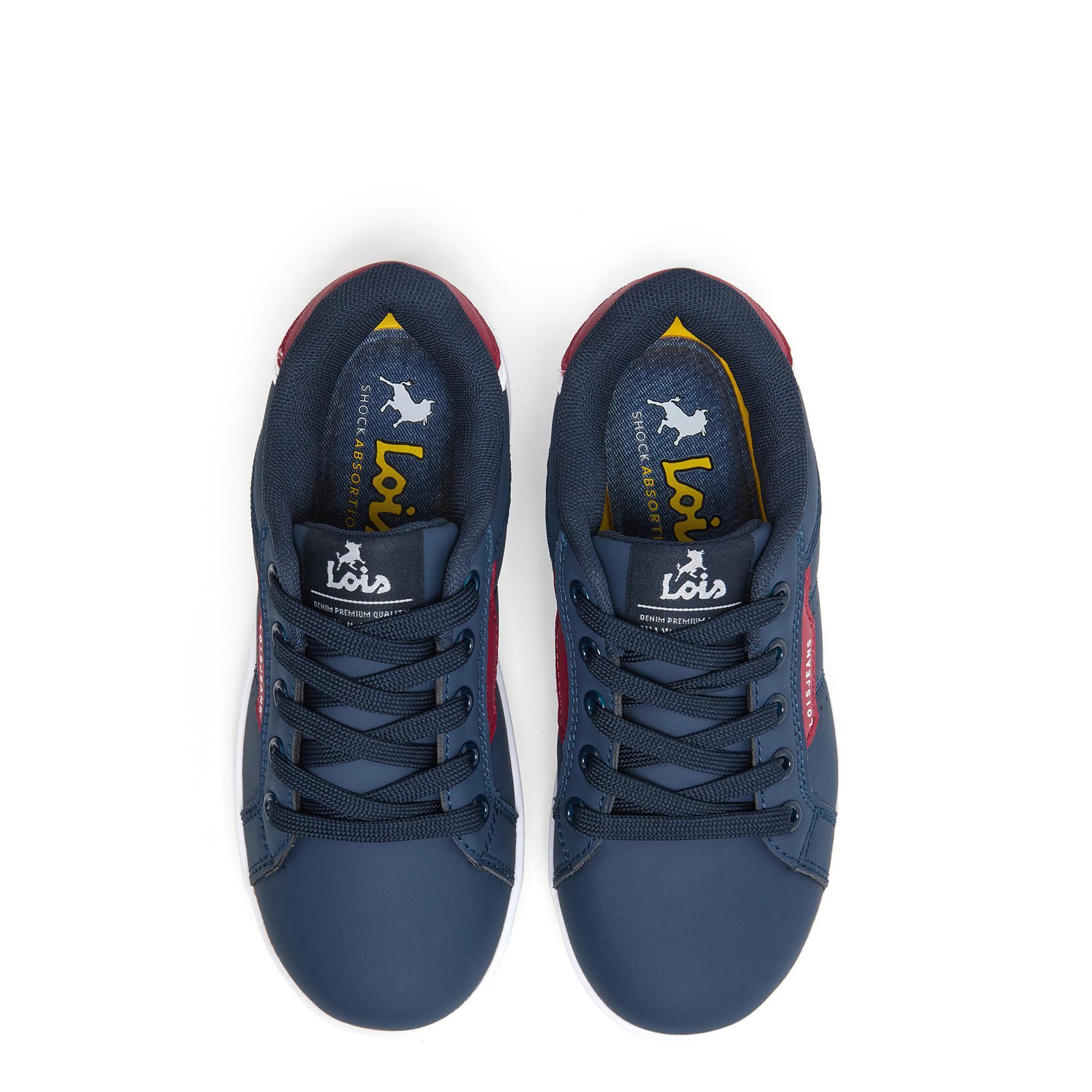 Zapatillas Lois Niño 63296 Azul Marino con Cordones 4/5