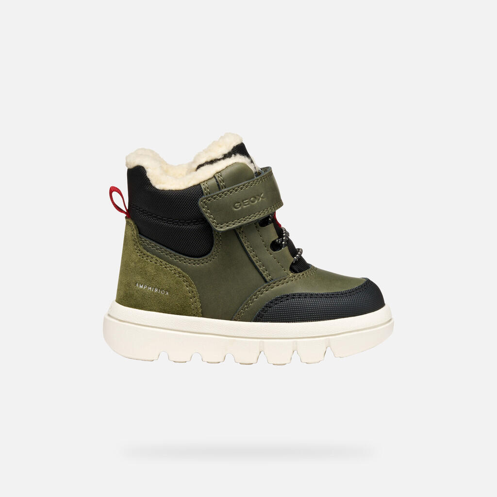 Bottines Bébé Garçon B WILLABOOM BOY B ABX Vert Foncé/Noir 2/7