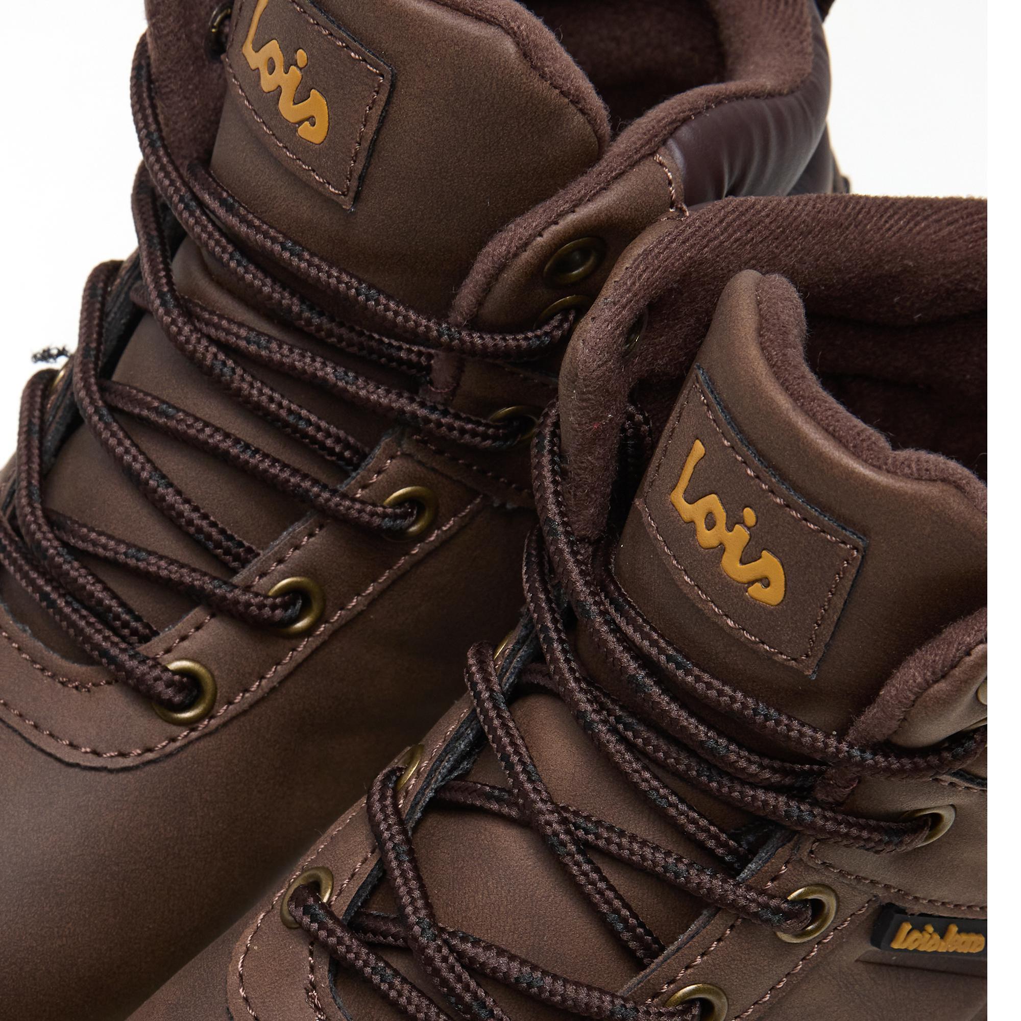 Botines Lois Niño 63305 Marrones con Cordones 5/5