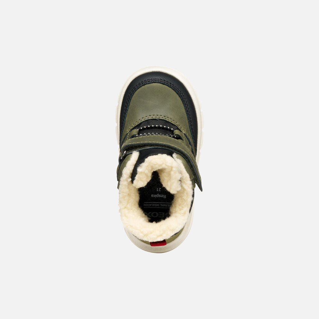 Bottines Bébé Garçon B WILLABOOM BOY B ABX Vert Foncé/Noir 6/7