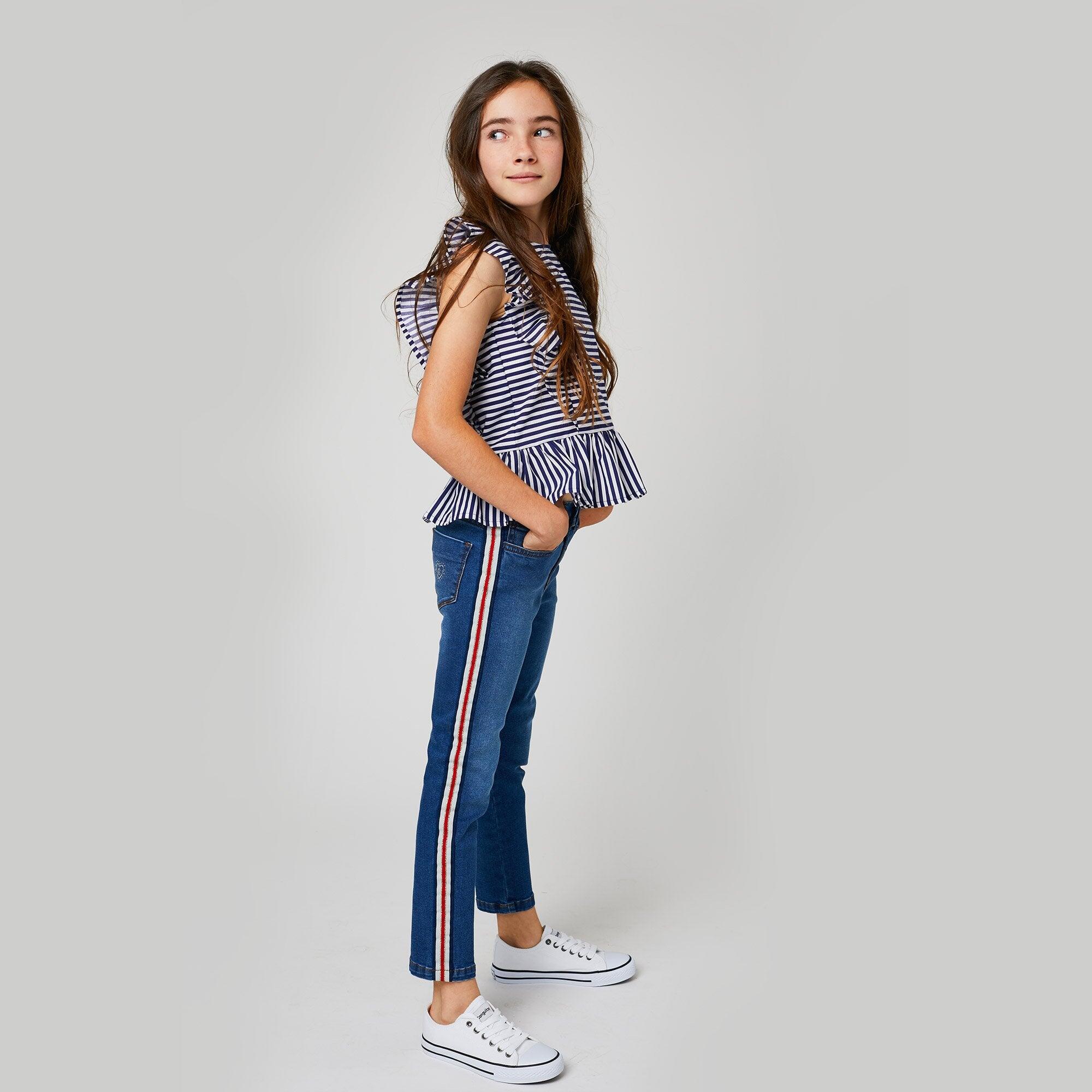 Vaqueros Niñas Sideband Medio Denim 3/5