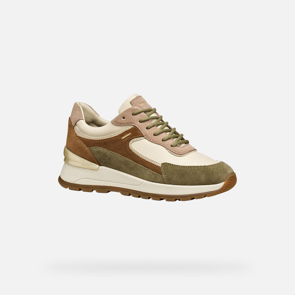 Baskets Femme DESYA ABX WOMAN Beige/Vert 3/7