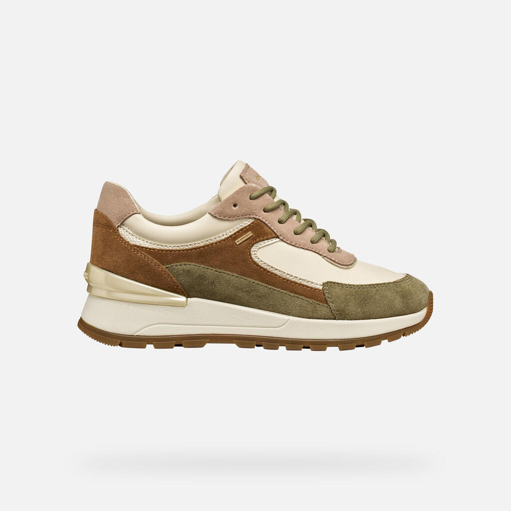 Baskets Femme DESYA ABX WOMAN Beige/Vert 2/7