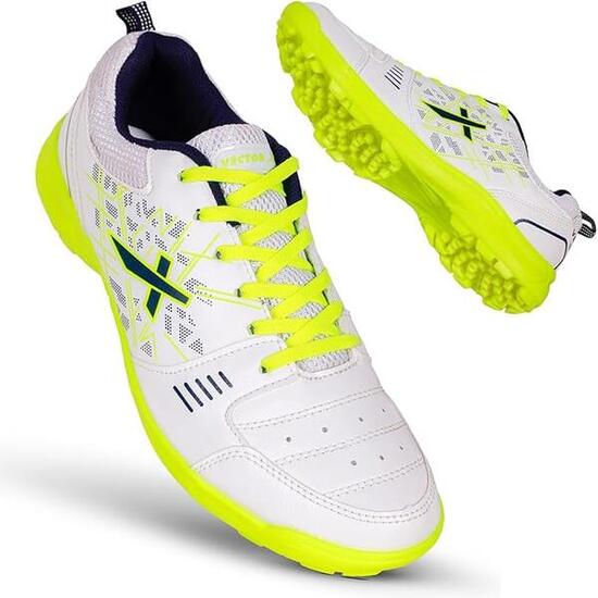 Vector X Blaster 22Y Scarpe Cricket Bianco/Verde – EU37 UK3 US4