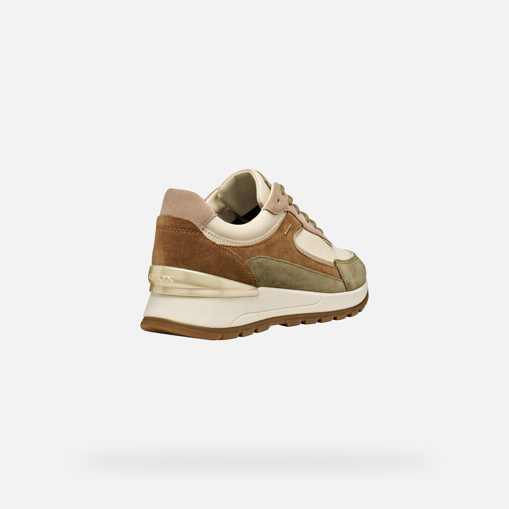 Baskets Femme DESYA ABX WOMAN Beige/Vert 5/7