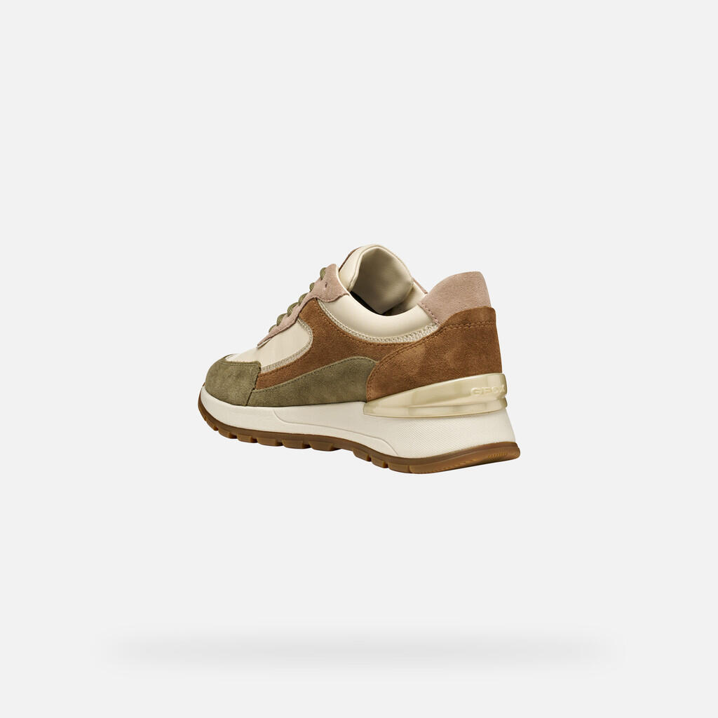 Baskets Femme DESYA ABX WOMAN Beige/Vert 4/7