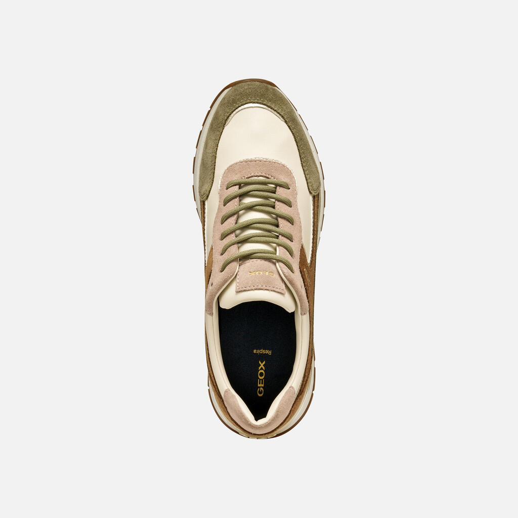 Baskets Femme DESYA ABX WOMAN Beige/Vert 6/7