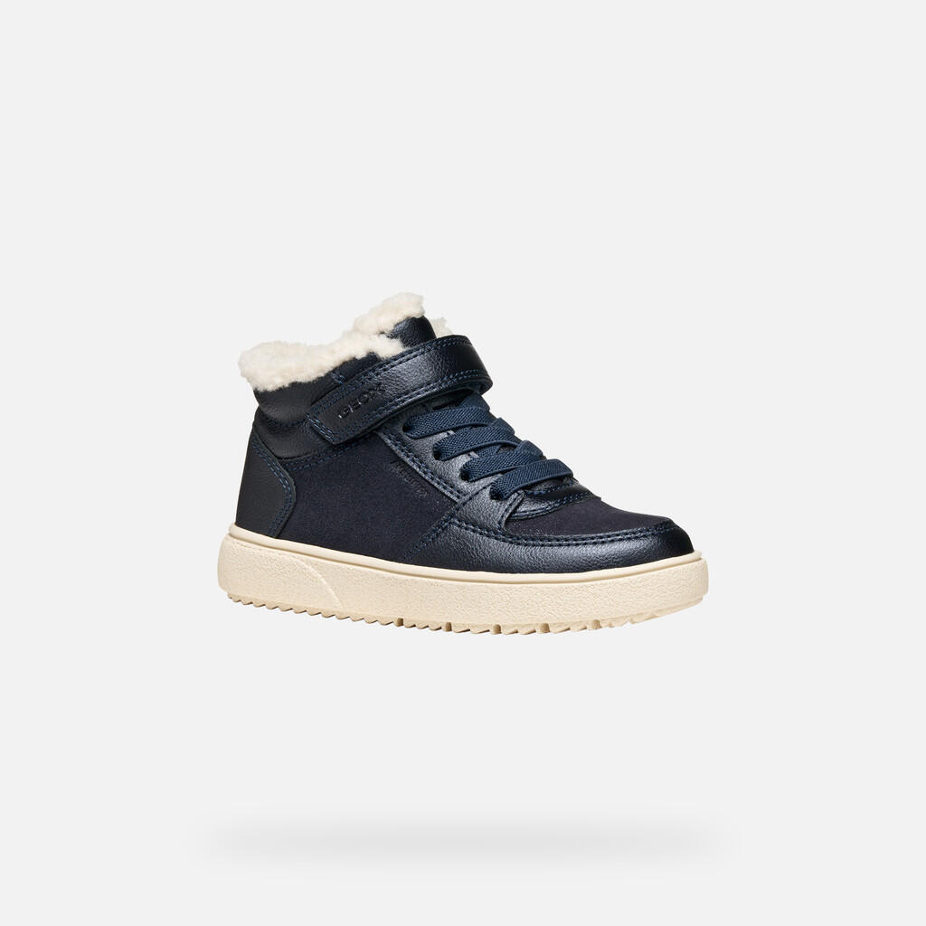 Baskets Fille J THELEVEN GIRL B ABX Bleu Marine Foncé 4/7