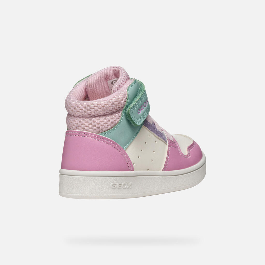 Baskets Bébé Fille B ECLYPER GIRL Blanc/Rose Foncé 6/7