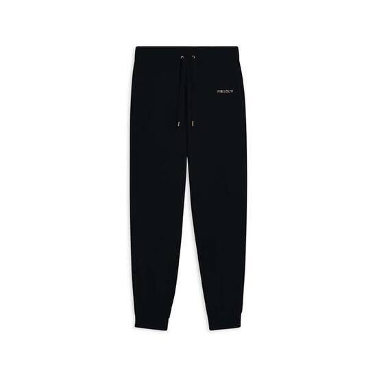 Pantalon avec bords côtelés aux chevilles et bandes avec logo
