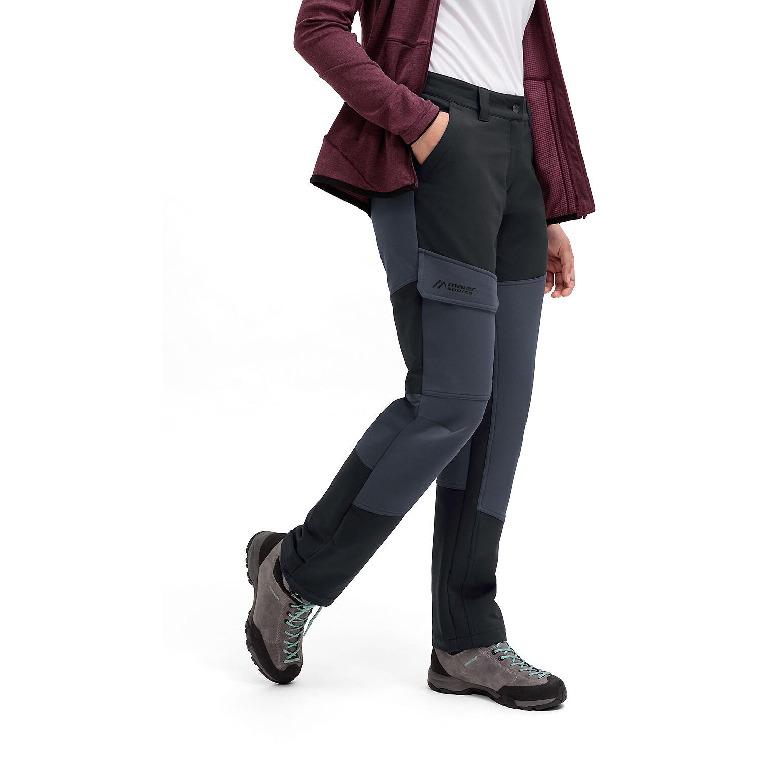 Pantaloni da donna Maier Sports Fleeceflex 3/7