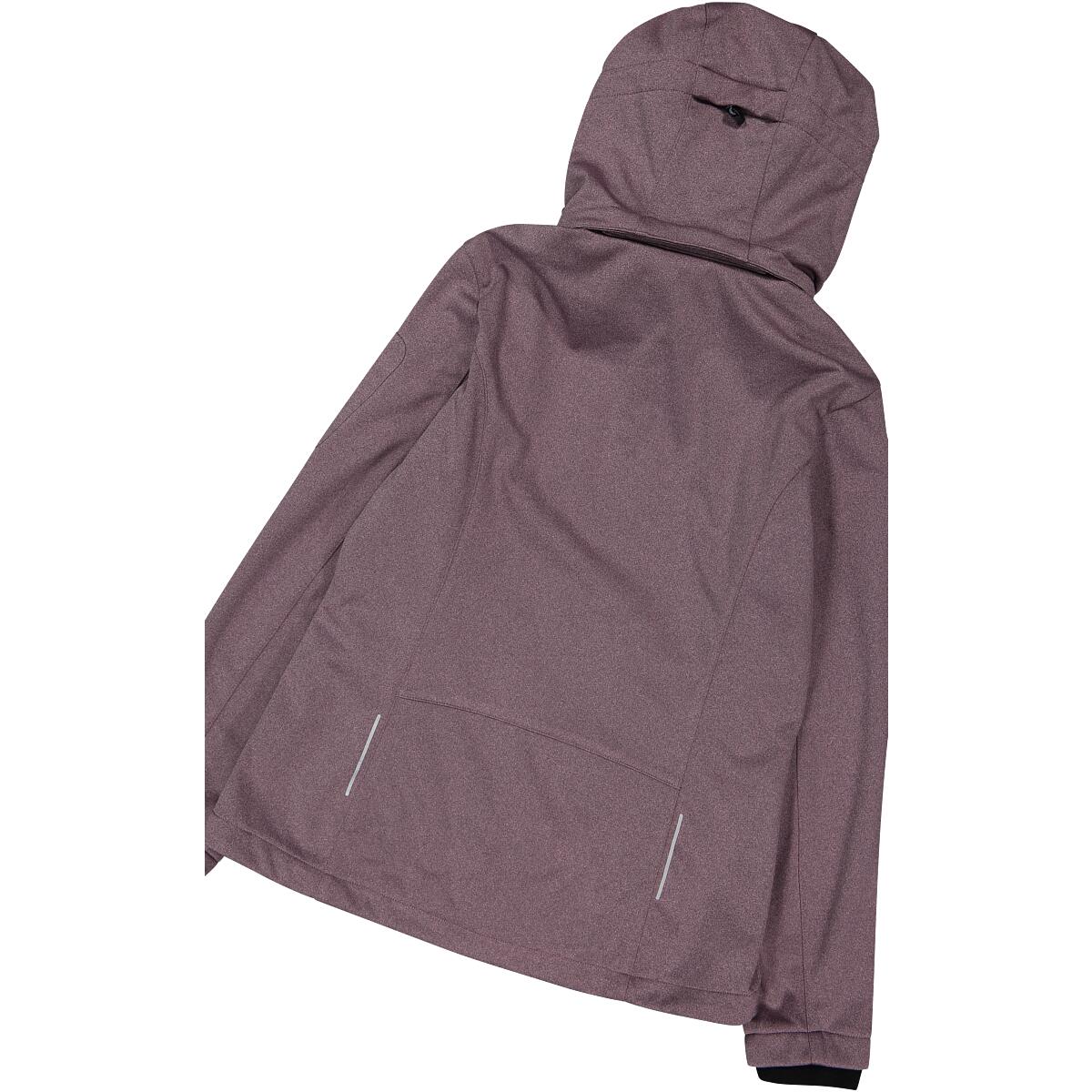Jas bergwandelen Dames jacket Zip Soft shell Hood - roze 3/8