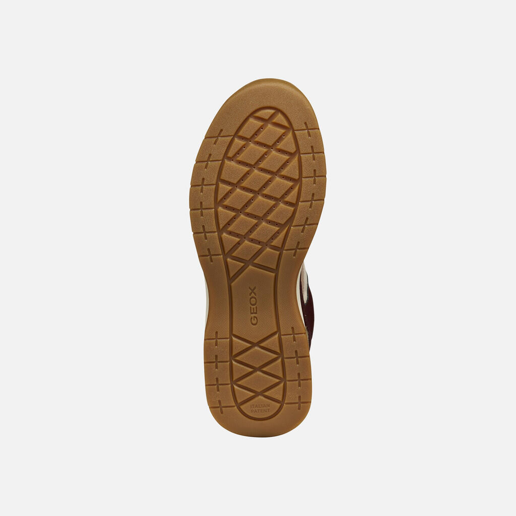 Baskets Femme BERINIKE ABX WOMAN Beige/Rouge 7/7