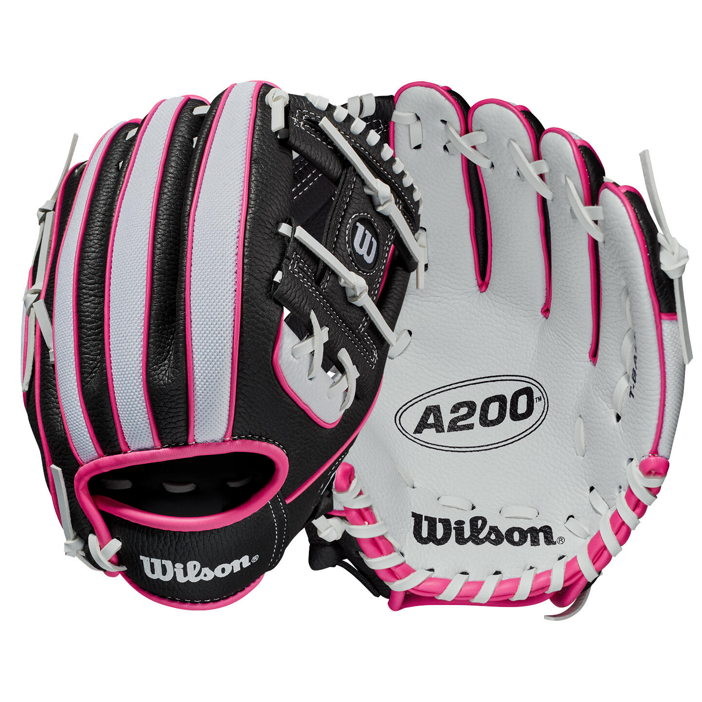 WILSON Wilson A200 Junior 10in Baseball Glove - Wh / Bl  /Pk