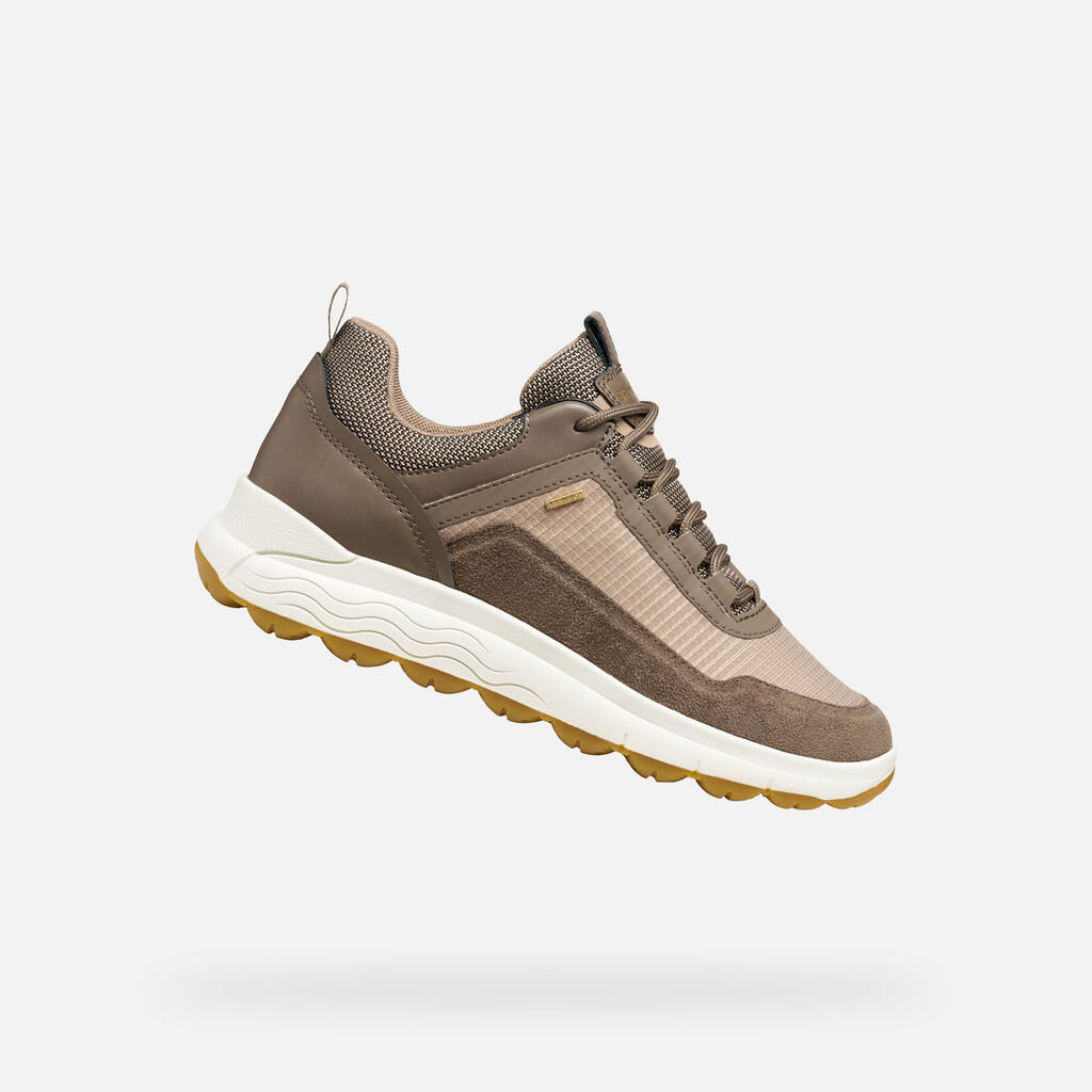 Geox - Baskets Femme Spherica 4x4 Abx Woman Beige/marron - Chaussures De Sport - Beige|rose - Decathlon