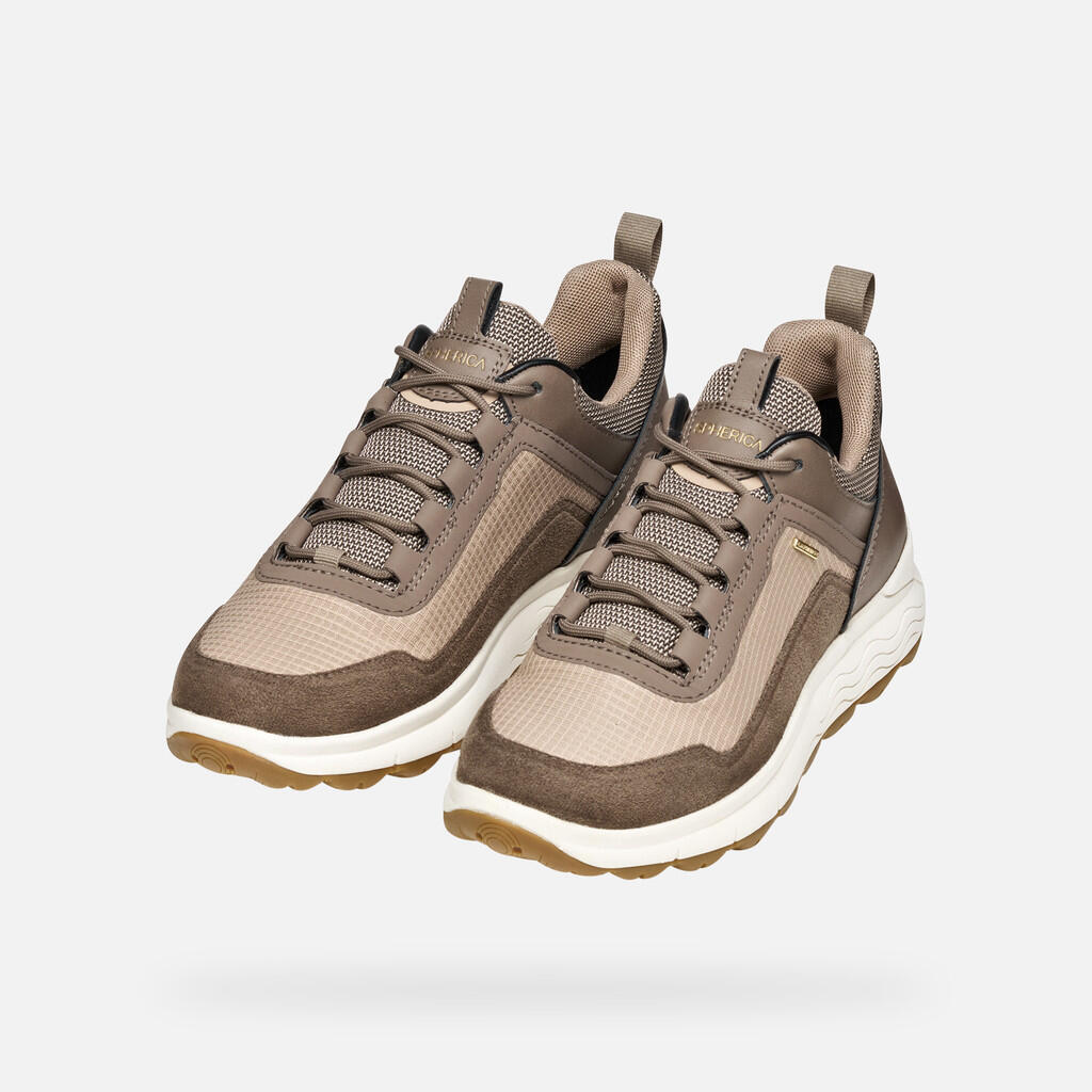 Baskets Femme D SPHERICA 4X4 B ABX Beige/Marron 4/7