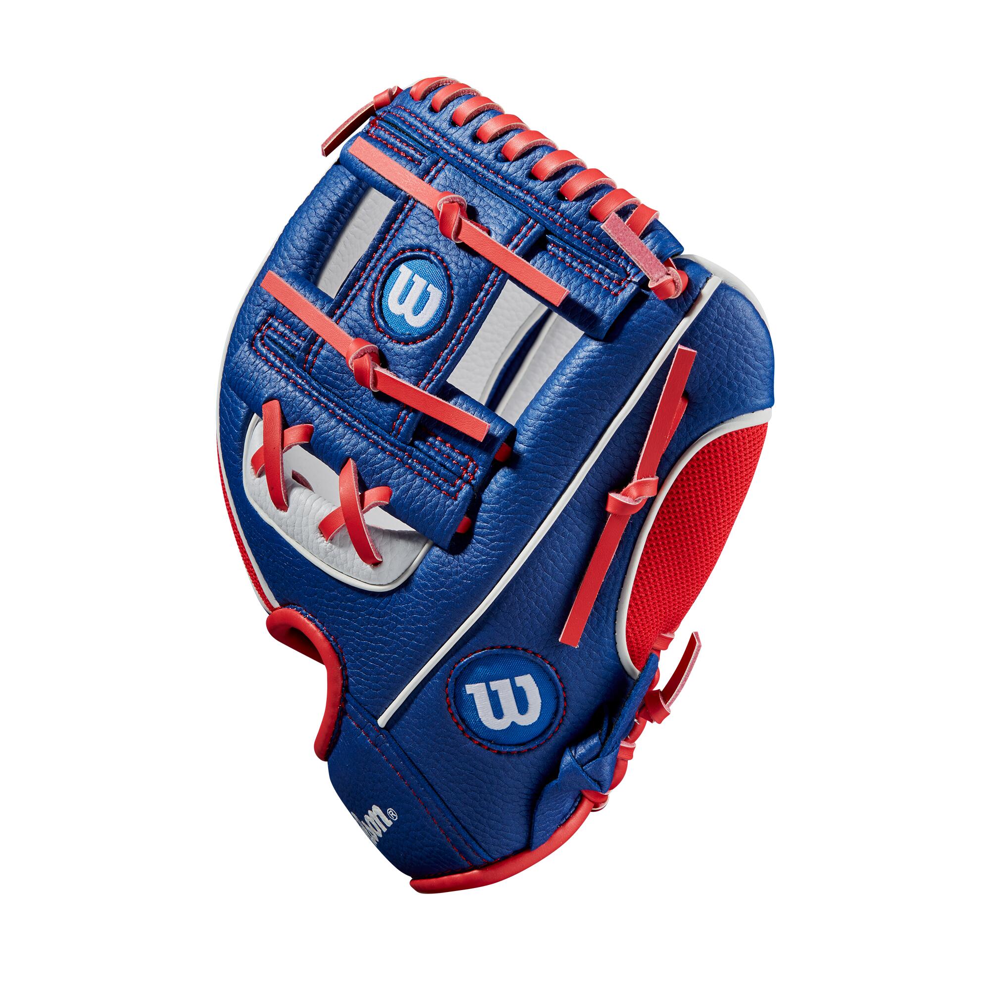 Wilson A200 Junior 10in Baseball Glove - Ry / Rd / Wh 4/5