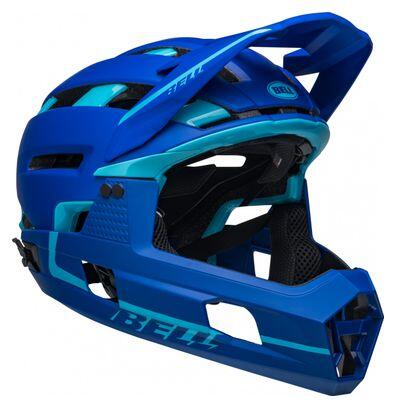 Casco Bell Super Air R Mips Blue con mentoniera staccabile