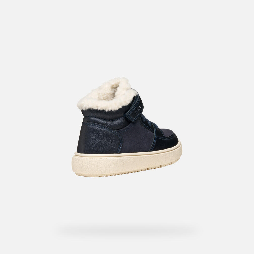 Baskets Fille J THELEVEN GIRL B ABX Bleu Marine Foncé 6/7