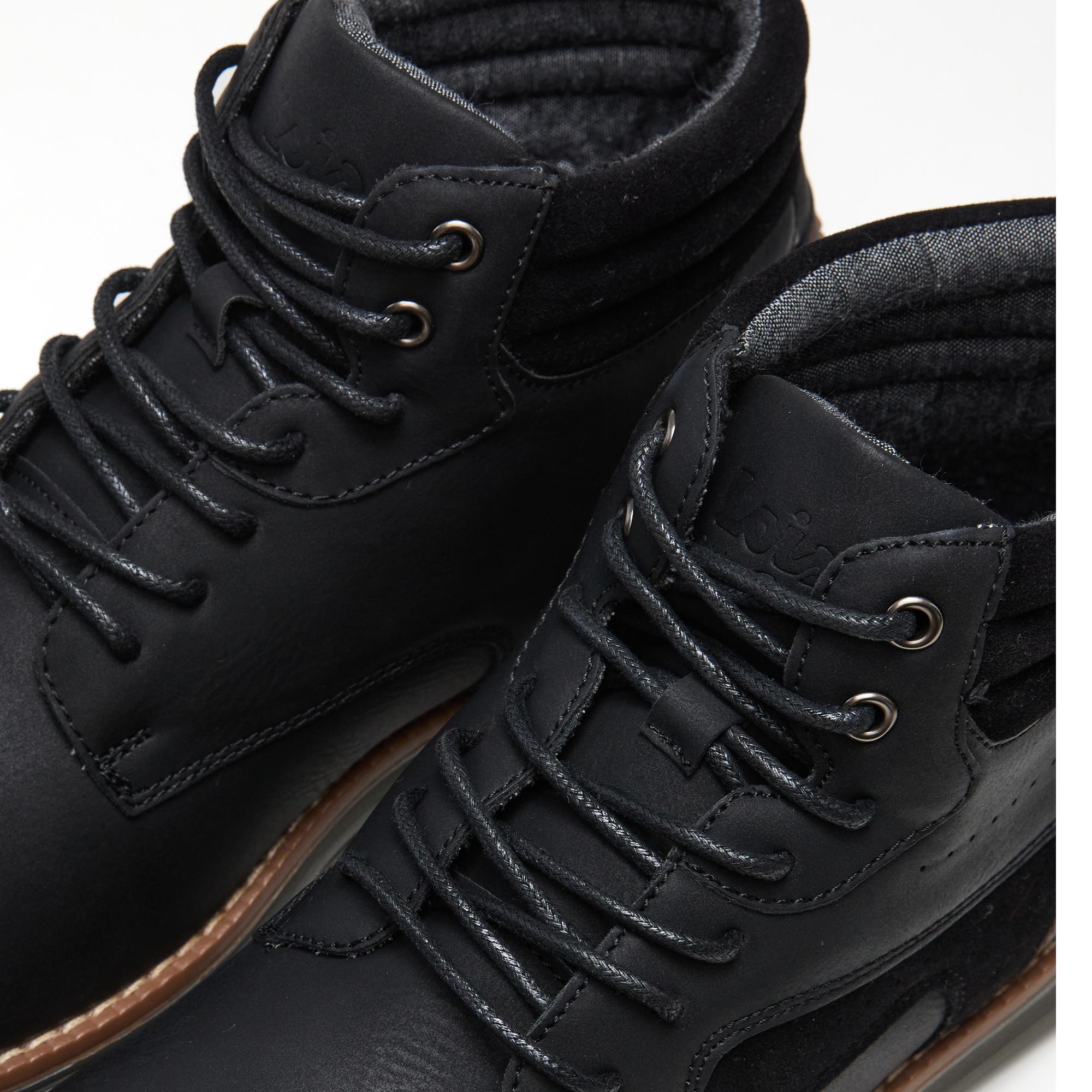 Botines Lois Hombre 64511 Negros con Cordones 5/5